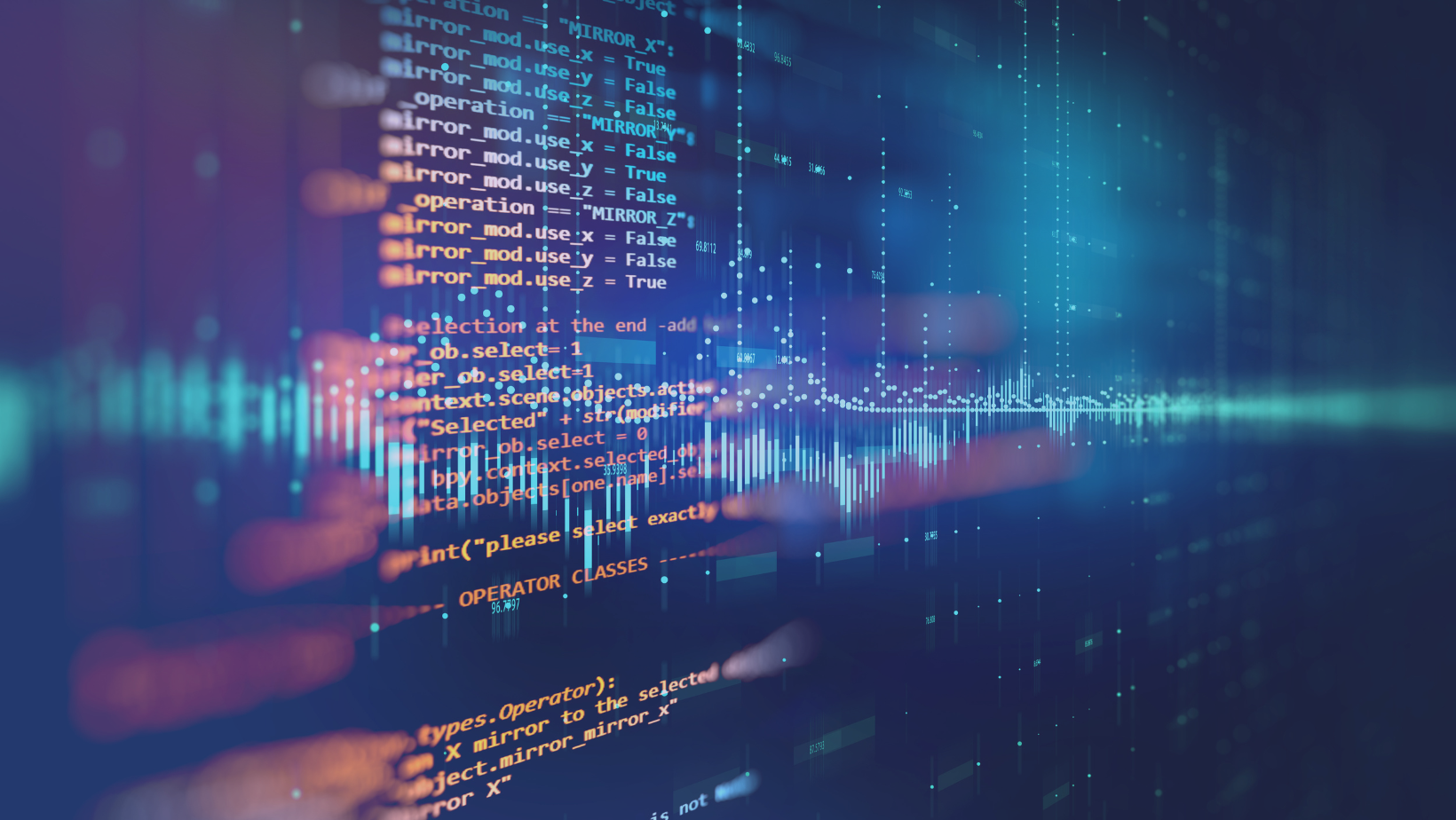Image of code on a screen